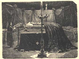 Суворов у труні. (1842).